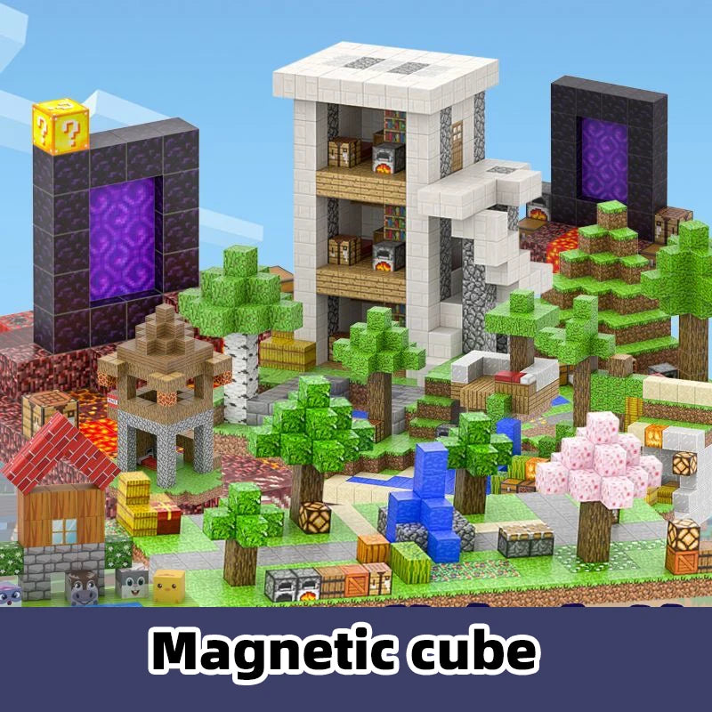 大人気マイクラ風　クラフトブロック知育にも最適な組み立ておもちゃ１００ピース入り